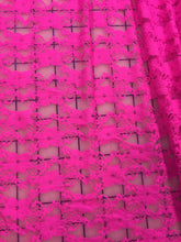 Stretch Lace - 60-inches Wide Bright Pink Close-Out